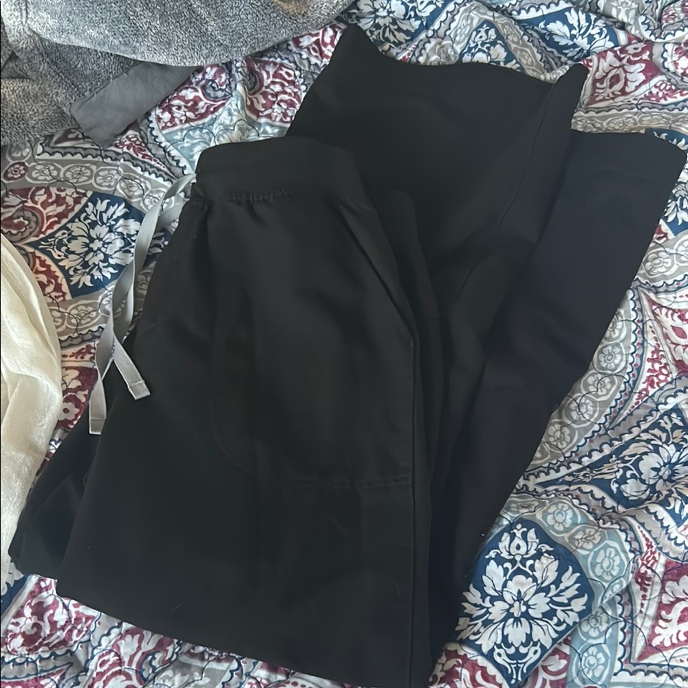 FIGS high waisted wide leg pants